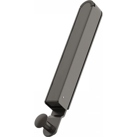 Perchero de pared retráctil, gancho colgante portátil y plegable, tipo autoadhesivo (gris) (1/2)