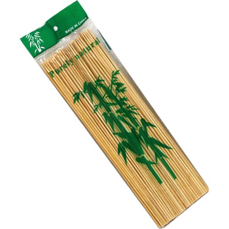 Brochettes jetables en bambou pour barbecue, apéritifs, brochettes de fruits, fontaine à chocolat, grillades, 3 mm, 15 cm