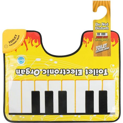 Tapis de sol pour toilettes avec piano musical - Clavier musical amusant pour les pieds (1/5)