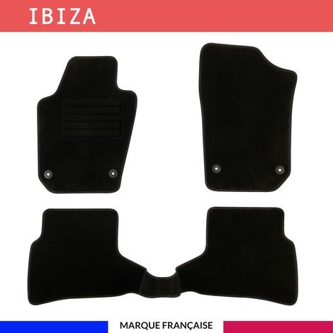 Tapis de voiture - Sur Mesure pour IBIZA (2008 - 2017) - 3 pièces - Tapis de sol antidérapant pour automobile (1/4)