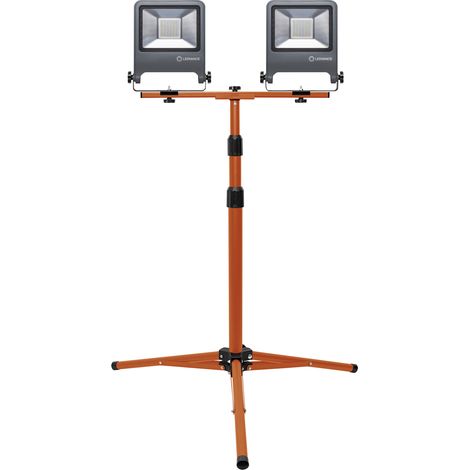 LEDVANCE LED Arbeitslicht, Leuchte für Außenanwendungen, Kaltweiß, Tripod-Ständer, LED Worklight, 2 x 50 Watt (1/3)