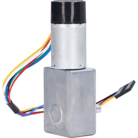 Hochdrehmoment-Schneckengetriebemotor, Vollmetall-Selbsthemmung, Encoder-Untersetzungsmotor, Einwellenmotor, 10 U/min, 6 V DC (1/5)