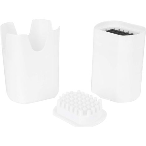 Coupe-Frites 44 Grilles, Outils de Tranchage de Fruits et Légumes Simples pour Pommes de Terre, Blanc avec Couvercle, Outil pour Frites Maison de Cuisine (1/5)