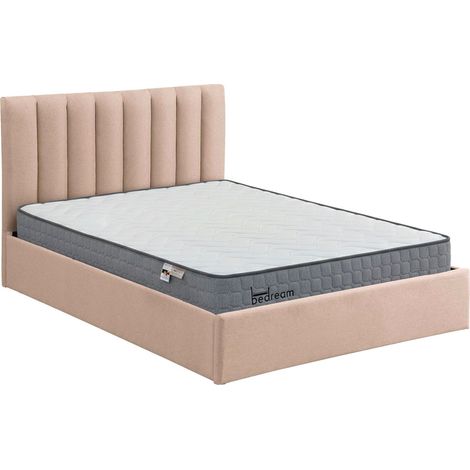 Pack Lit-coffre Songe + Matelas Bedream 160x200cm Tissu Beige (1/5)