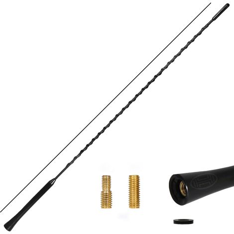 HEYNER® Antenne Ersatzstab 55 cm M5 & M6 Universal KFZ Radio-Spiral Antenne AM FM DAB+ Fiberglas kurz Dachantenne Antennenersatzstab Kurzstabantenne