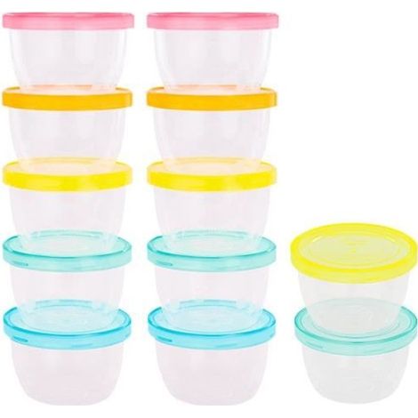 Badabulle Lot de 12 pots de conservation bébé, 250ml (1/5)