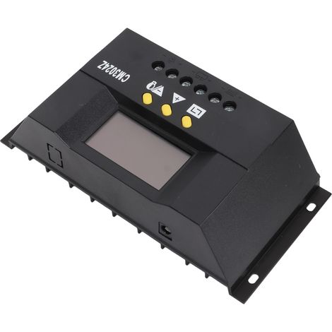 Contrôleur de charge solaire PWM avec écran LCD, régulateur intelligent de panneau solaire PWM avec capteur thermique (1/5)