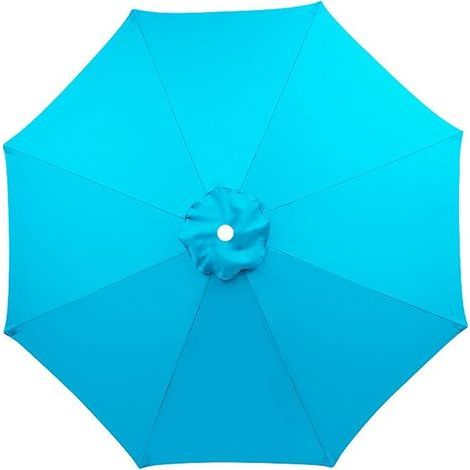 Toile de rechange pour parasol avec aération supérieure, toile de rechange pour parasol de 2 à 3,5 m, toile de rechange pour parasol d'extérieur, 6/8 baleines, toile de rechange pour parasol (6 balein (1/5)