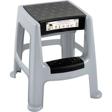 Marchepied 1 marche 48,5 cm – Plans fixes avec coffret de rangement – 4 patins anti-dérapants – Charge max 150kg