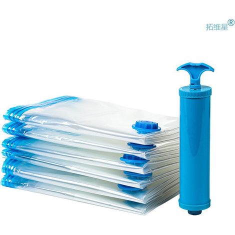 4 sacs de rangement de tailles différentes pour le rangement sous vide, avec pompes manuelles, multip-AquaForge