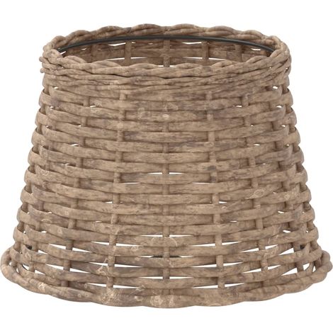 Lamp Shade Brown Ø25x17 cm Wicker vidaXL