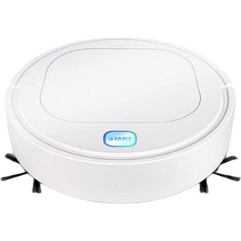 Bardusch-3 en 1 Robot Nettoyeur Automatique Robot Aspirateur Laveur Rotation à 360 Degrés pour Nettoyage Poils d\'Animaux, Tapis, Sols Durs, (1/4)