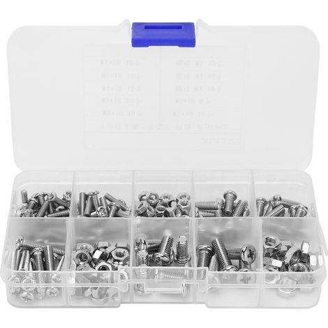 Lot de 200 écrous cruciformes en acier inoxydable nickelé pour instruments classifiés (1/5)
