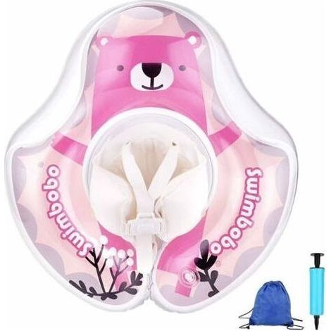 Bébé Siège De Piscine, Flotteur Gonflable pour Enfants Bague De Natation Flottante,Enfants Bébé Siège De Piscine Réglable, Nager Piscine Jouet pour L'âGe de 6-30 Mois Enfants en Bas âGe Rose (1/5)