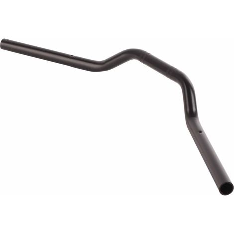 22 mm schwarzer Stahl-Enduro-Lenker, Ersatzlenker für Motorräder, flacher Drag-Bar (1/5)