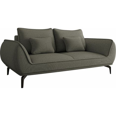 Sofá Lincoln 196, Aragon 97, 208x118x86cm, Tapiz, Patas: Metal