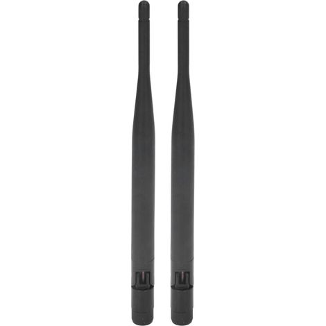 Antena omnidireccional GSM/GPRS/2G/3G/LTE/4G de alta ganancia de 5 dBi – Paquete de 2 antenas telescópicas plegables, banda completa
