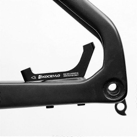 R160P-D Adapter für hintere Flat-Mount- auf Post-Mount-Bremssattelaufnahme für 160-mm-Bremsscheiben (Rennrad-Scheibenbremse) FM auf PM-Gut-Black (1/5)
