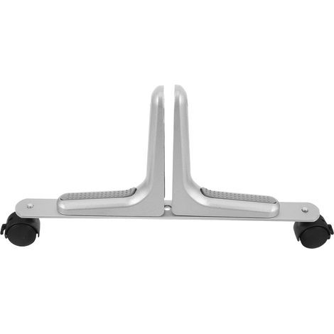 1 Socle de cloison avec roulettes, Alliage d'aluminium et plastique, Pour séparation d'espace de bureau (1/5)