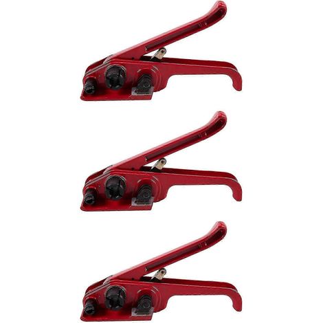 3x Kunststoff-Riemenspanner für PET-Kunststoff-Umreifungsmaschine, Ballenpresse, manueller Spanner, Kunststoffverpackung, Handwerkzeuge, Handverpackungswerkzeuge-JXLGV (1/5)
