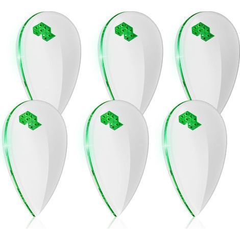 Répulsif Moustique Ultrason (Lot de 6) Anti Moustique Électronique Intérieur avec 3 Modes Intelligents & Veilleuse Anti Rongeurs,Souris,Mouche sans Danger pour Femme Enceinte et Bébé (1/5)