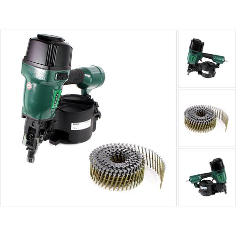 Prebena 7F-CNW90-S01 Druckluftnagler für Coilnägel Type CNW 45 - 90mm + Coilnägel 10800 Stück (1/5)
