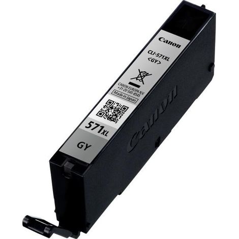 CANON Cartouche d'encre CLI-571GY XL grande capacité Gris (CLI571XL)