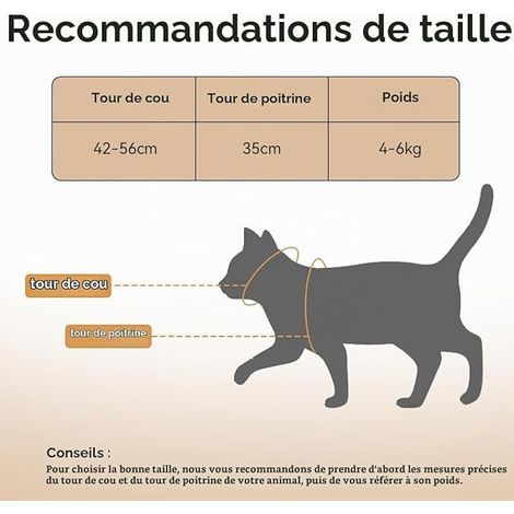 Cat Leash Harness (S, Pink) Adjustable 145 cm Rope Lead for Kitten Cat Adult (1/4)
