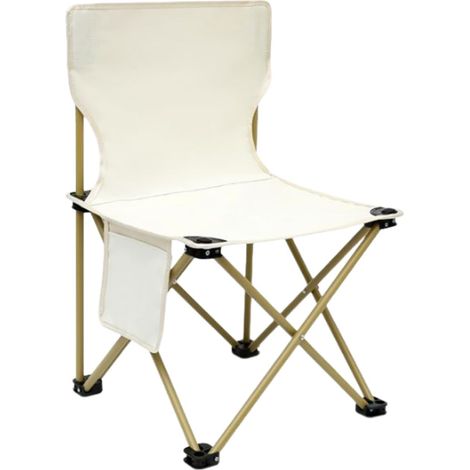 Chaise de camping d'extérieur, chaise pliante avec poche latérale et sac de transport, chaise pliante pour le camping, la plage, les pique-niques, les bains de soleil, chaises avec sac de rangement (b