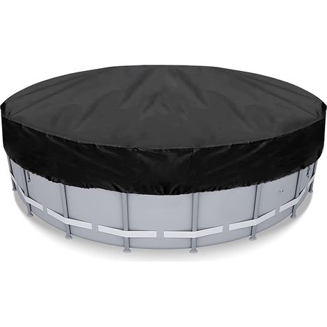 Lot de 2 housses de piscine rondes imperméables et gonflables - Anti-poussière - Pour piscine de 180 cm (1/5)