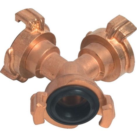 Bevo  Acoplamiento  rápido  en  Y  de  latón  para  mangueras  de  9,5-38  mm  -  420519 (1/2)
