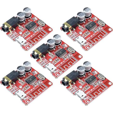Lntyq XY-BT-Mini Lot de 5 cartes réceptrices audio Bluetooth 5.0 MP3 sans perte, module de musique stéréo sans fil 3,7-5 V (1/5)