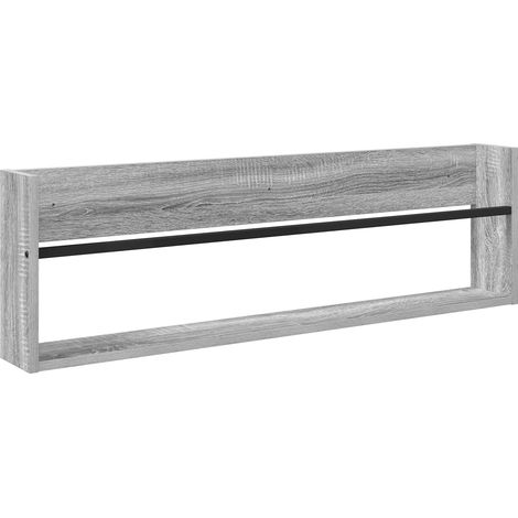 Maison Exclusive - Scaffale per riviste Grigio Sonoma 100 x 12 x 30 cm