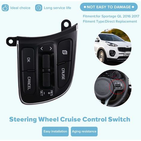 96720D9010 is a cruise control switch for the steering wheel of a Kia Sportage 16-17. (1/5)