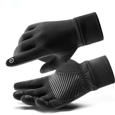Fahrradhandschuhe, rutschfest und stoßdämpfend, Unisex-Fahrradhandschuhe, schwarz, Größe XL.
