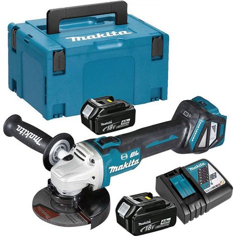 Meuleuse d'angle 18V LXT Ø125mm (2x4,0 Ah) en MAKPAC - MAKITA DGA513RMJ