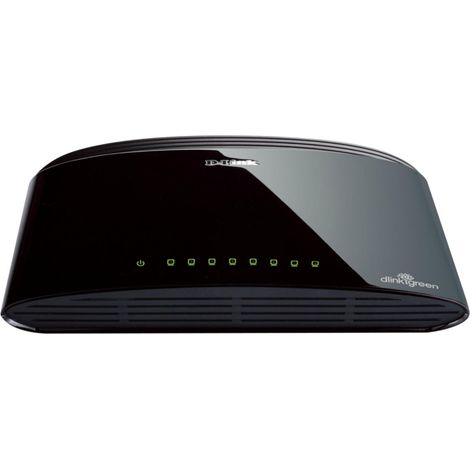 D-Link DES-1008D Switch Ethernet Non Gestito 8 Porte Fast Ethernet 10/100 Nero (1/4)