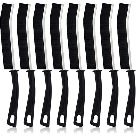 Brosses de Nettoyage à Poils Durs – Brosse à Joints Carrelage, Salle de Bain, Cuisine, Toilettes, Évier, Douche et Sols,Noir (1/5)