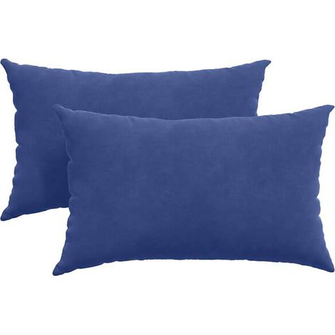 Coussins de canapé, 2 pièces, bleu police, 50 x 30 cm (1/5)