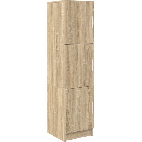 Buffet Haut Armoire Chêne Sonoma 31.5 x 32 x 122.5 cm (1/5)