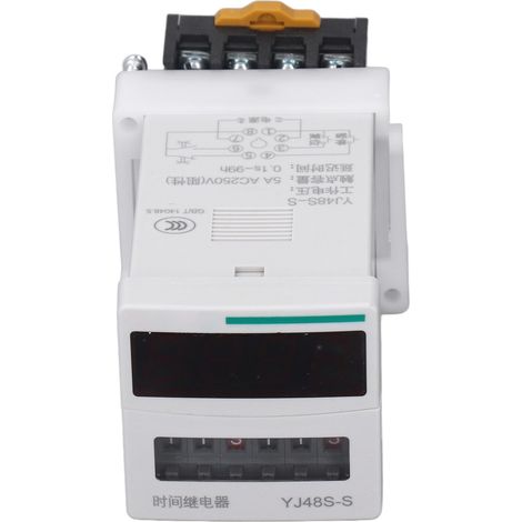 Relais temporisé 8 broches, 1 jeu, contrôleur cyclique, relais temporisé programmable 0,1 s – 99 h, 250 V CA, capacité de contact 5 A, 110 V CA (1/5)
