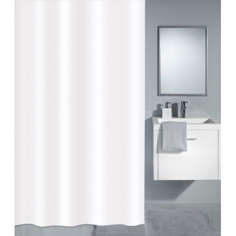Kleine Wolke Duschvorhang Phönix weiß, 240x180 cm Duschvorhänge