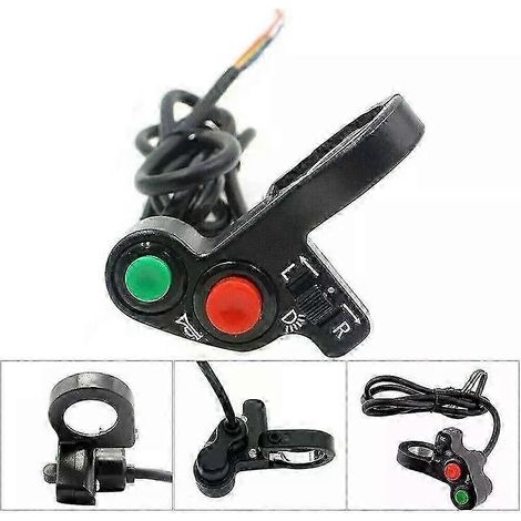Motorrad-Lenkerschalter (22 mm), Hupe, Blinker, Ein-/Ausschalter, Lichtschalter für E-Bikes und Roller (7/8 Zoll) – JXLGV (1/5)
