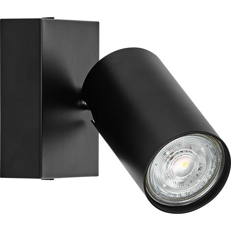 OSRAM LED SPOT OCTAGON 1 x 3,4W, GU10, 230lm, noir, température de couleur 2700K, ton blanc chaud, intemporel, ampoule LED remplaçable, idéal pour l’intérieur, CRI 90, têtes réglables, dimmable