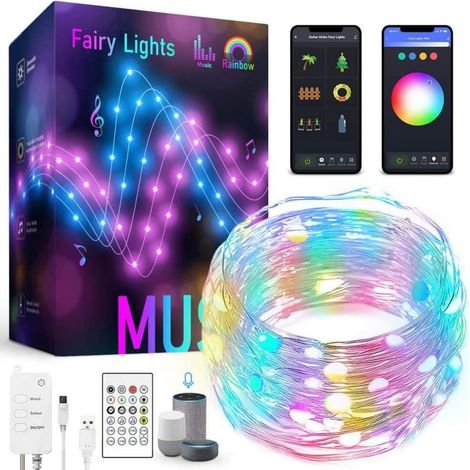 Tuya Luci Fatate Catena Luminosa LED Smart WiFi e Bluetooth 5 Metri (1/5)