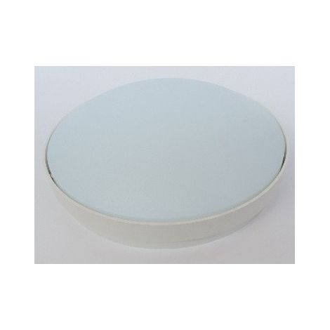 Hublot extérieur fluo Ø 335mm diffuseur opale lampe GR10Q 38W (non incl) ballast 230V IK10 IP55 GIOTTO 335 SURF SYLVANIA 3030790