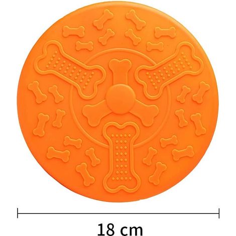 Jouets Frisbee pour chien, 2 disques pour chien, Frisbee pour chien, Jouets pour chien Frisbee, Pour les activités de plein air de grands chiens, Formation de chien (1/4)