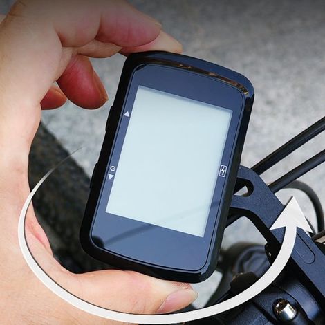Ciclocomputer GPS wireless con schermo LCD retroilluminato da 24 pollici, modalità sempre attiva, posizionamento satellitare, perfetto per le uscite mattutine, serali e di altro tipo. (1/2)