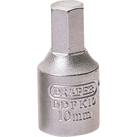 Draper 10mm Hexagon Drain Plug Key with 3/8" Square Drive - Model 38328