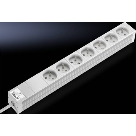 Rittal DK 7240.510 Multipresa 7 vani Alluminio 1 pz. (1/3)